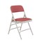 National Public Seating Fabric Triple Brace Double Hinge Folding Chair, Wine, PK4 2308 - alternate 8